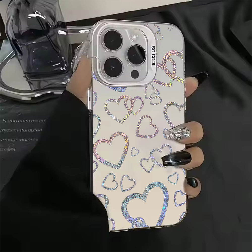 Colorful Heart Print Case For  - Apple Iphone 15 Pro Max 评论和价格