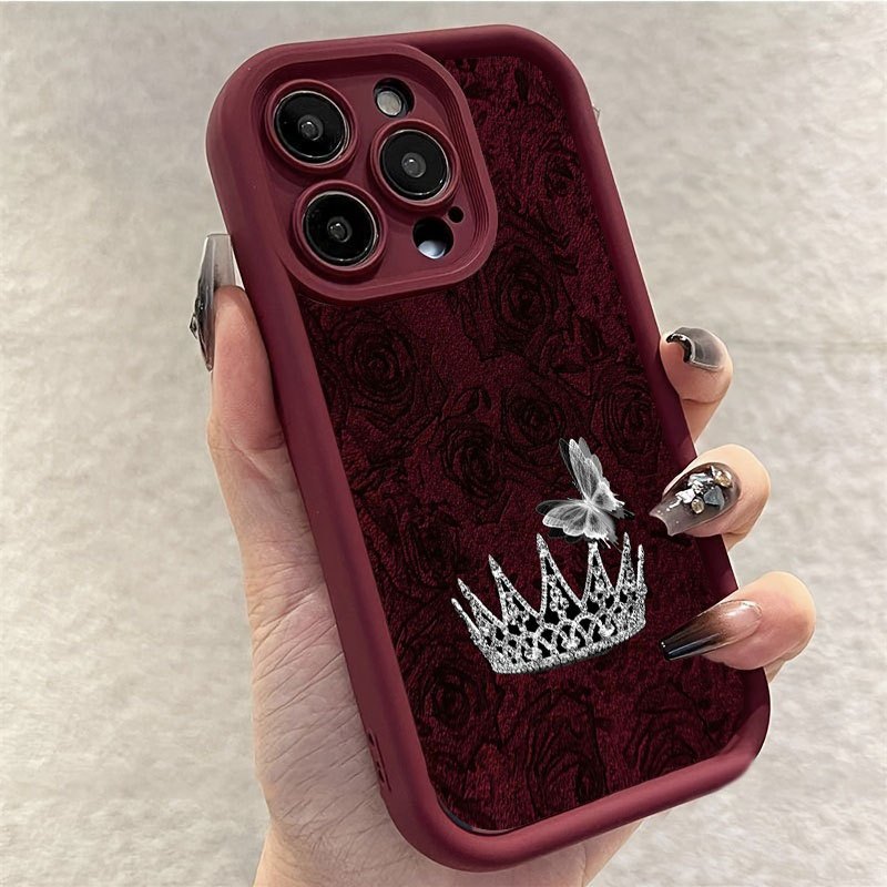 Phone Case Red Rose Silver Cro - Apple Iphone 15 Pro Max 评论和价格