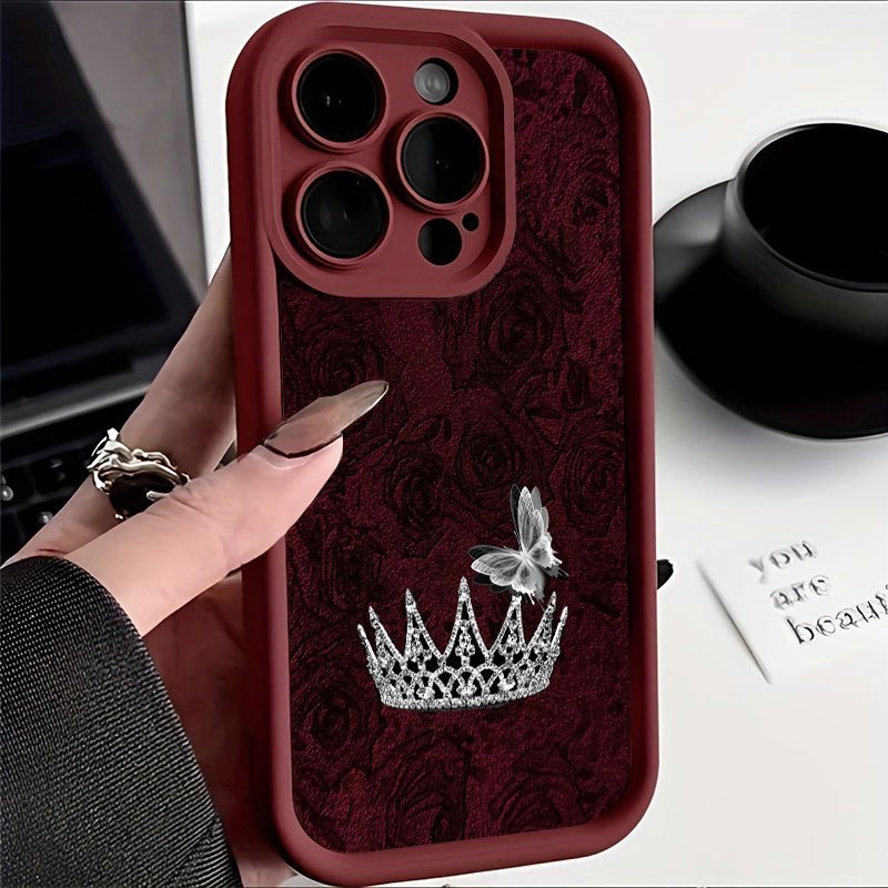 Phone Case Red Rose Silver Cro - Apple Iphone 15 Pro Max 评论和价格